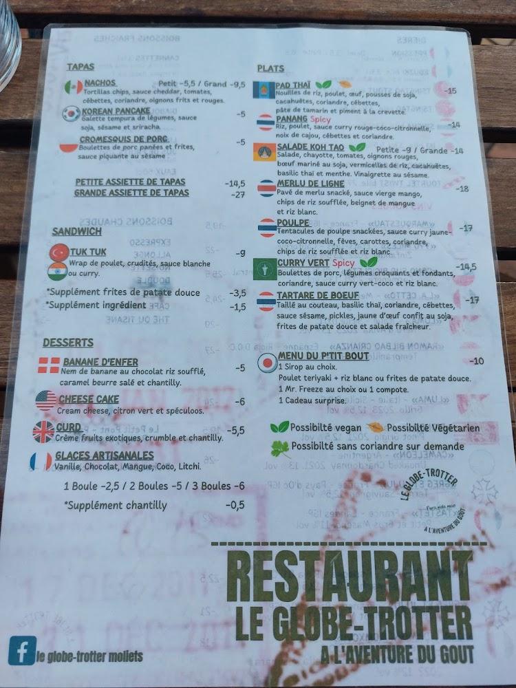 Le GLOBE TROTTER - Menu Image 2