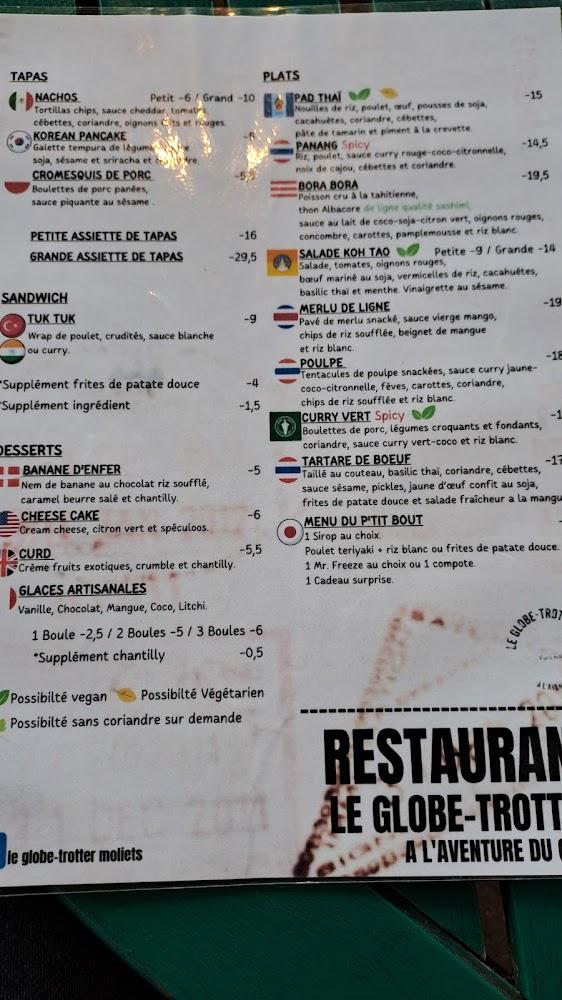 Le GLOBE TROTTER - Menu Image 3